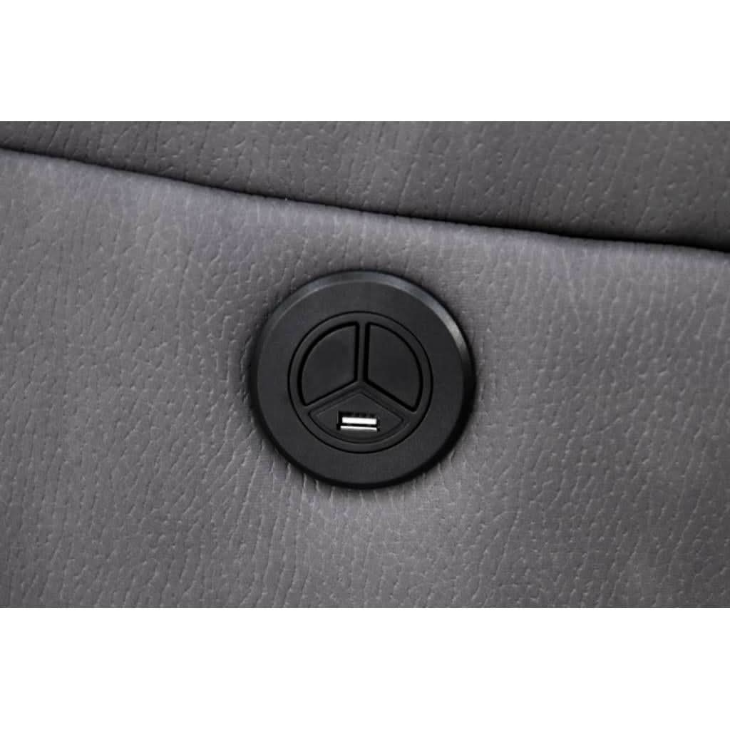 DORVAL 2 SEATER WITH CONSOLE SOFA ONYX - MyChocolateWood