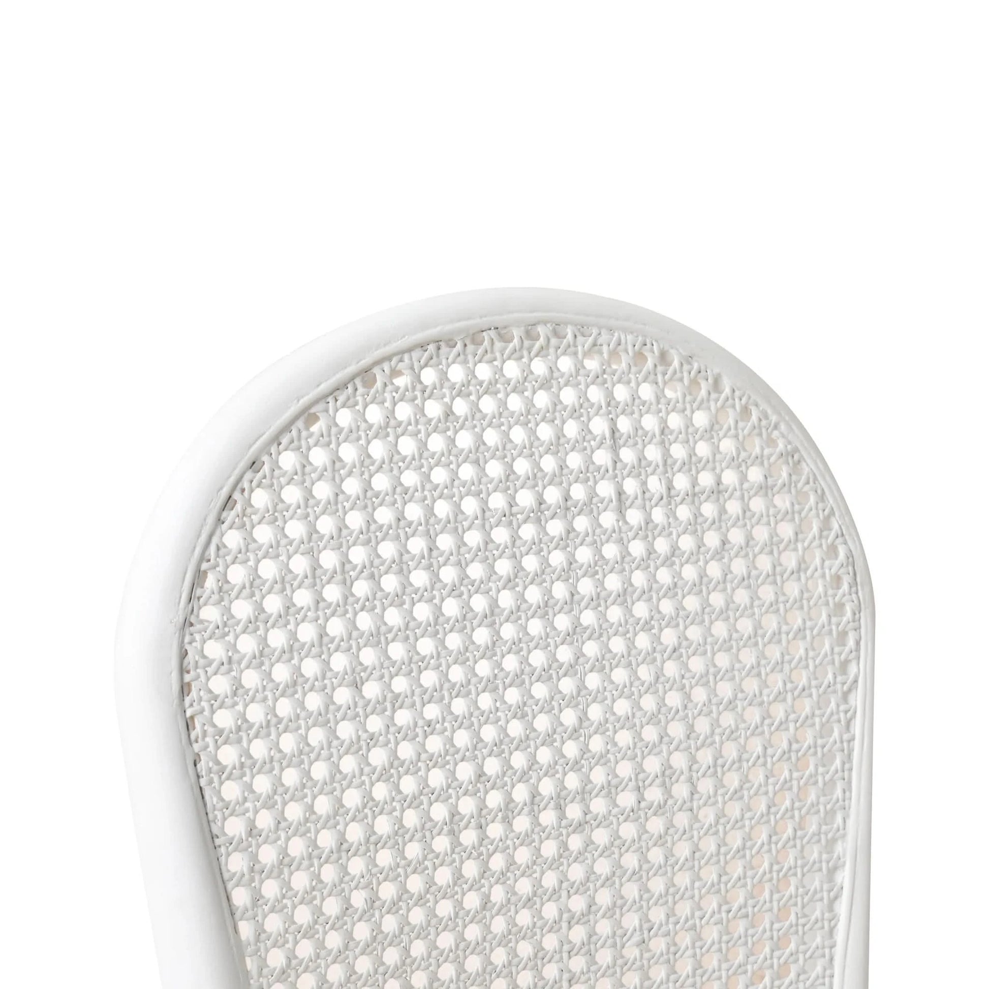 DUMAS SOLID OAK & RATTAN DINING CHAIR WHITE - MyChocolateWood