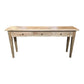 DUTCHY FRENCH PROVINCIAL HALL TABLE/CONSOLE TABLE 3 DRAWERS WITH PARQUETRY PATTERN 180 CM - MyChocolateWood