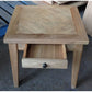 DUTCHY FRENCH PROVINCIAL STYLE SIDE TABLE/LAMP TABLE 1 DRAWER WITH PARQUETRY PATTERN 55 CM - MyChocolateWood