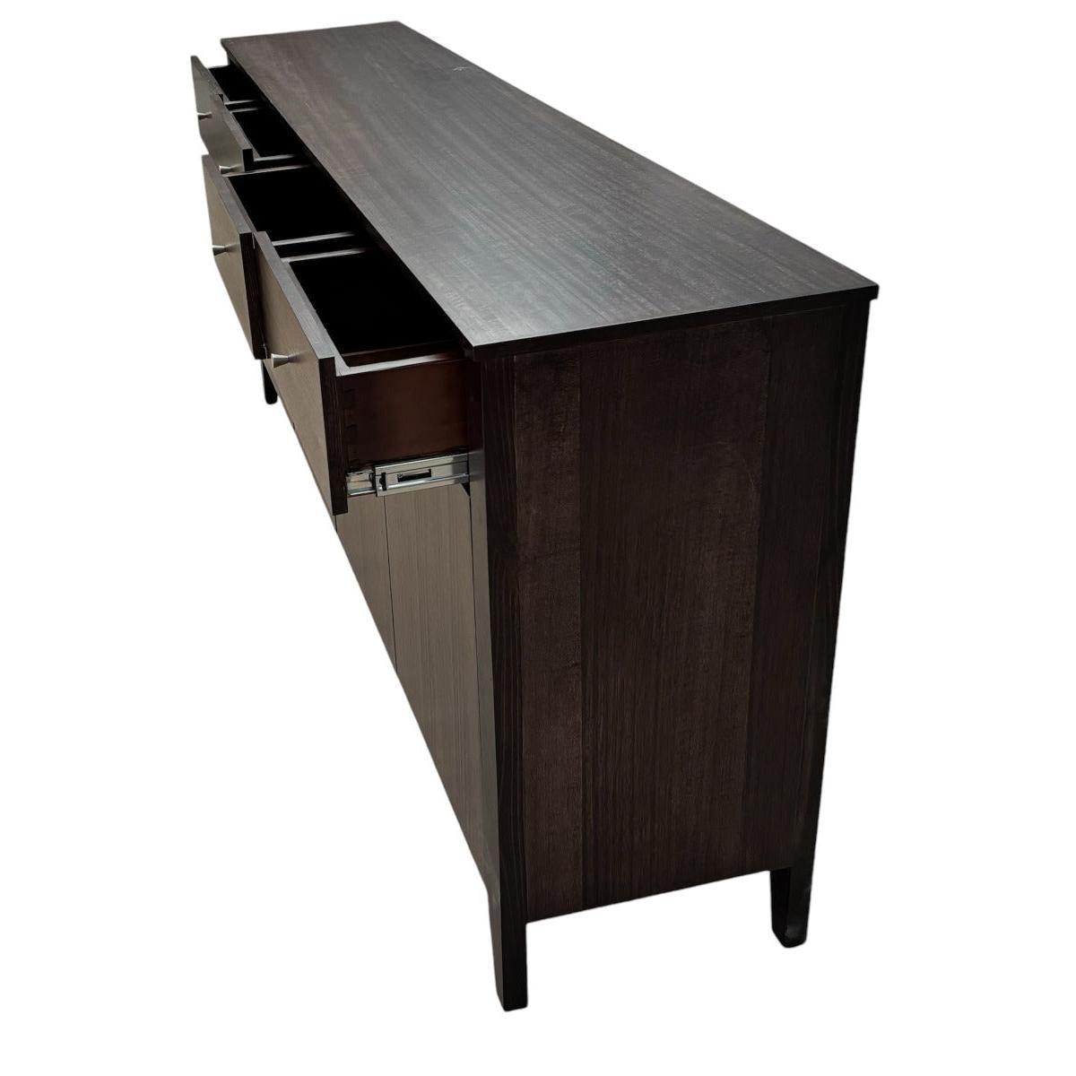 DYLAN AUSTRALIAN MADE TASSIE OAK 4 DOORS & 4 DRAWERS BUFFET/SIDEBOARD IN CHOCOLATE - MyChocolateWood