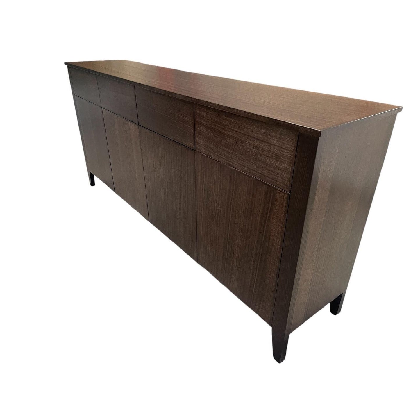 DYLAN AUSTRALIAN MADE TASSIE OAK 4 DOORS & 4 DRAWERS BUFFET/SIDEBOARD IN CHOCOLATE - MyChocolateWood
