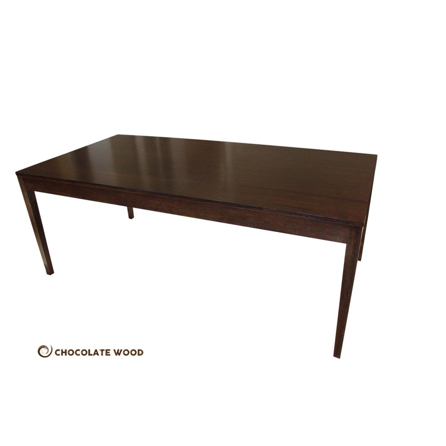 DYLAN AUSTRALIAN MADE TASSIE OAK DINING TABLE IN CHOCOLATE - MyChocolateWood