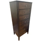 DYLAN TASSIE OAK 7 DRAWERS NARROW TALLBOY IN CHOCOLATE AUSTRALIAN MADE TO ORDER - MyChocolateWood