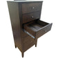 DYLAN TASSIE OAK 7 DRAWERS NARROW TALLBOY IN CHOCOLATE AUSTRALIAN MADE TO ORDER - MyChocolateWood