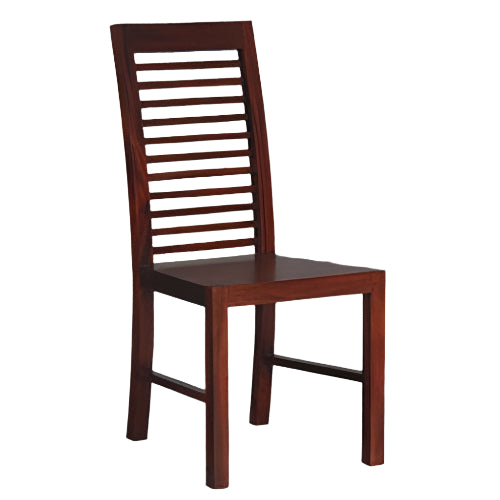 EBONY SOLID MAHOGANY TIMBER DINING CHAIR - MAHOGANY - MyChocolateWood
