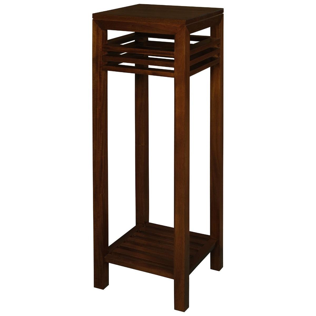 EBONY SOLID MAHOGANY TIMBER PLANT STAND - MAHOGANY - MyChocolateWood