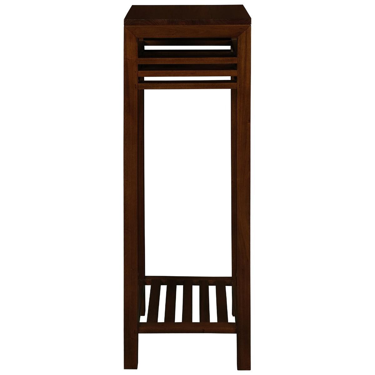 EBONY SOLID MAHOGANY TIMBER PLANT STAND - MAHOGANY - MyChocolateWood