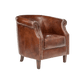 ECLIPSE AGED LEATHER TUB CHAIR - MyChocolateWood