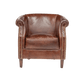 ECLIPSE AGED LEATHER TUB CHAIR - MyChocolateWood