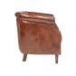 ECLIPSE AGED LEATHER TUB CHAIR - MyChocolateWood