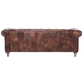 ELAINE 3-SEATER AGED LEATHER SOFA IN DISTRESSED BROWN - MyChocolateWood
