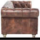 ELAINE 4-SEATER AGED LEATHER SOFA IN DISTRESSED BROWN - MyChocolateWood