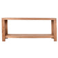 ELDRIDGE CONSOLE TABLE/HALL TABLE IN MINDI WOOD LIGHT TOBACCO - MyChocolateWood