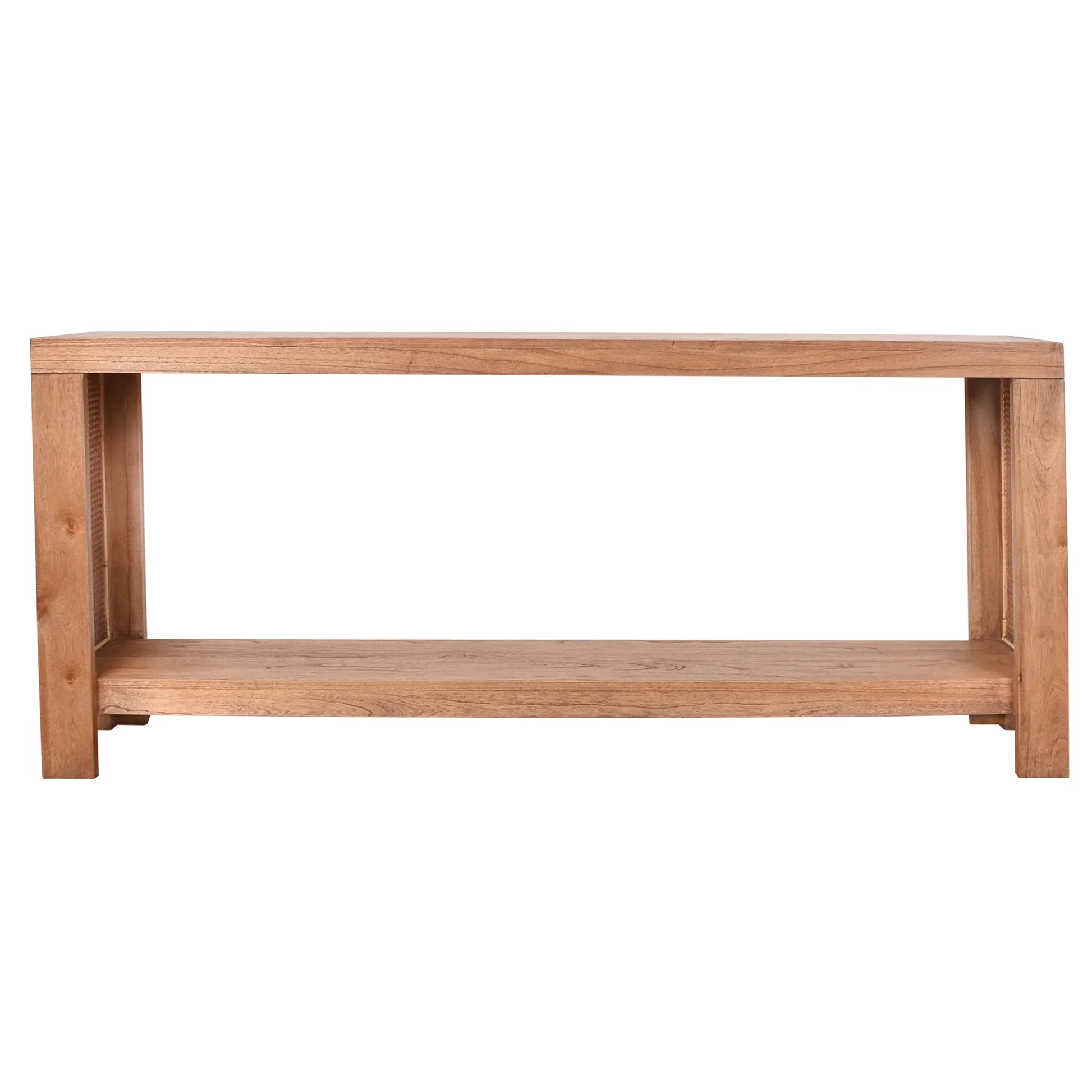 ELDRIDGE CONSOLE TABLE/HALL TABLE IN MINDI WOOD LIGHT TOBACCO - MyChocolateWood