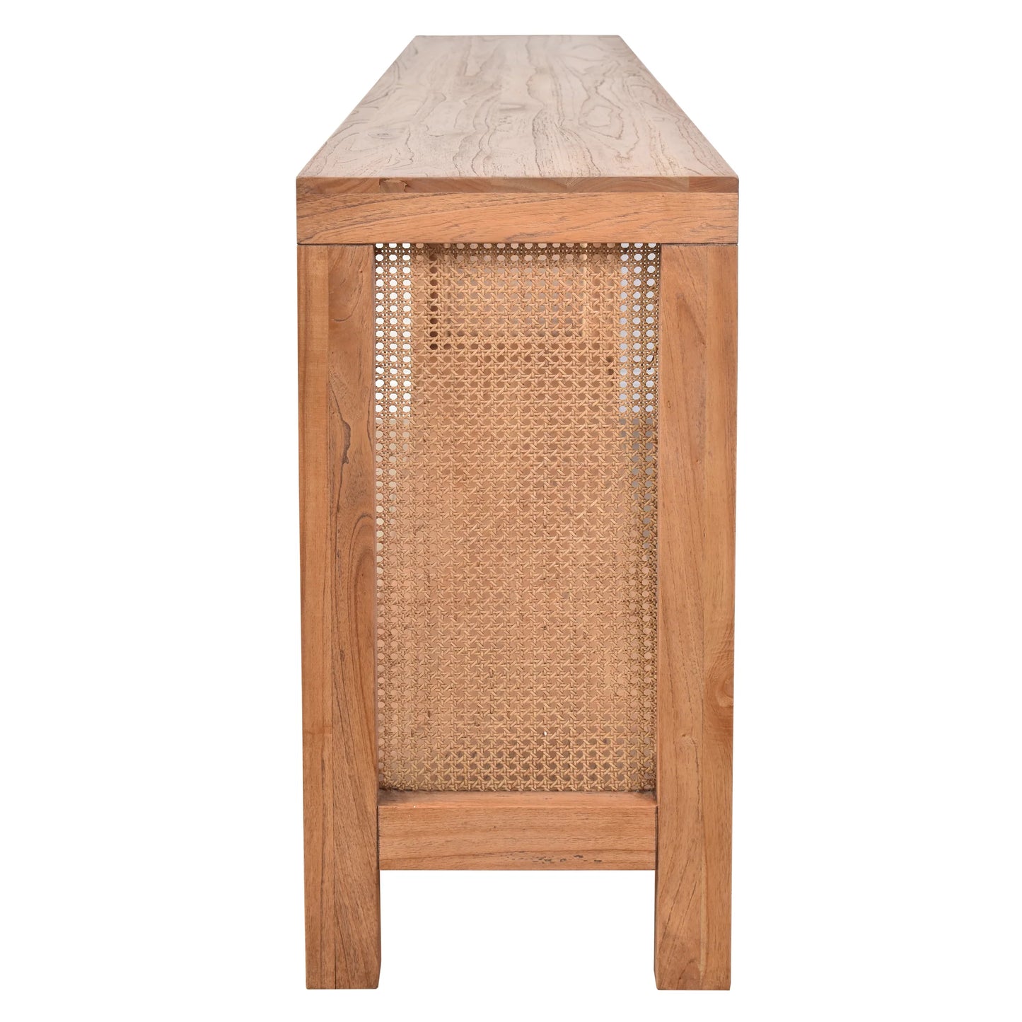 ELDRIDGE CONSOLE TABLE/HALL TABLE IN MINDI WOOD LIGHT TOBACCO - MyChocolateWood