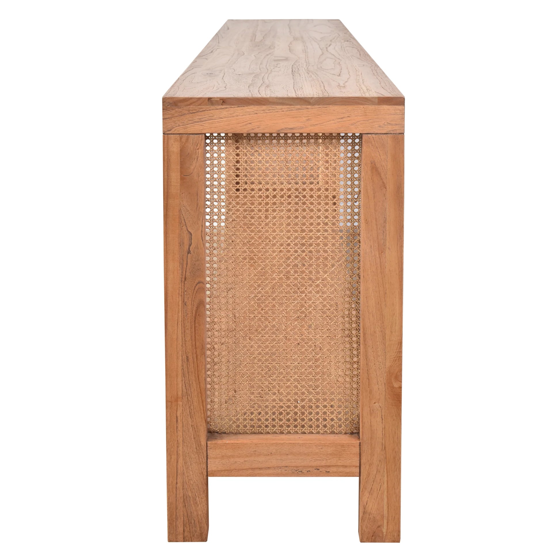 ELDRIDGE CONSOLE TABLE/HALL TABLE IN MINDI WOOD LIGHT TOBACCO - MyChocolateWood