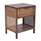 ELDRIDGE MINDI WOOD 1 DRAWER BEDSIDE TABLE IN HONEY BROWN - MyChocolateWood