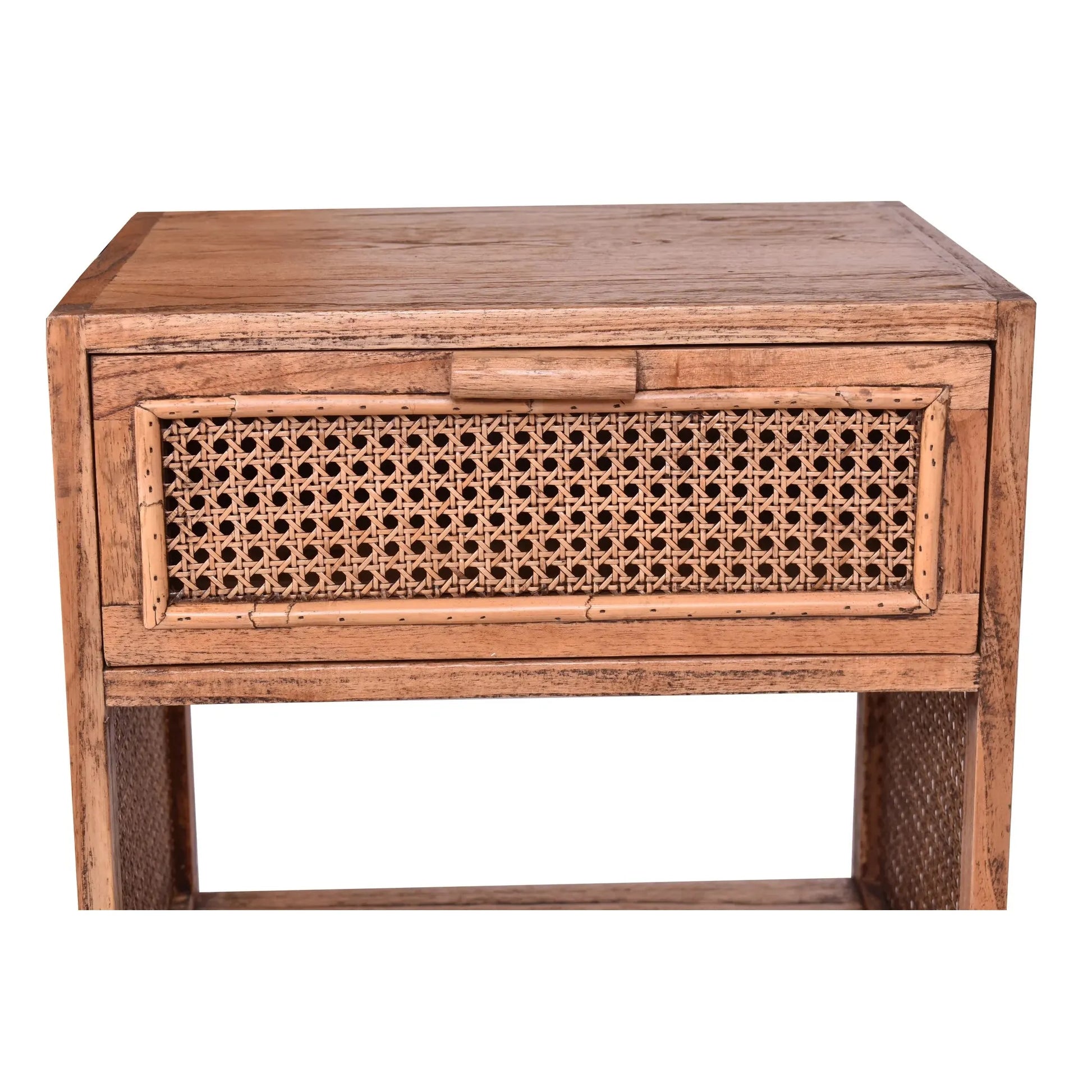 ELDRIDGE MINDI WOOD 1 DRAWER BEDSIDE TABLE IN LIGHT TOBACCO - MyChocolateWood