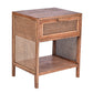 ELDRIDGE MINDI WOOD 1 DRAWER BEDSIDE TABLE IN LIGHT TOBACCO - MyChocolateWood