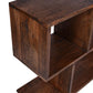 ELDRIDGE OPEN LOW BOOKCASE IN FRUITWOOD TIMBER HONEY BROWN - MyChocolateWood