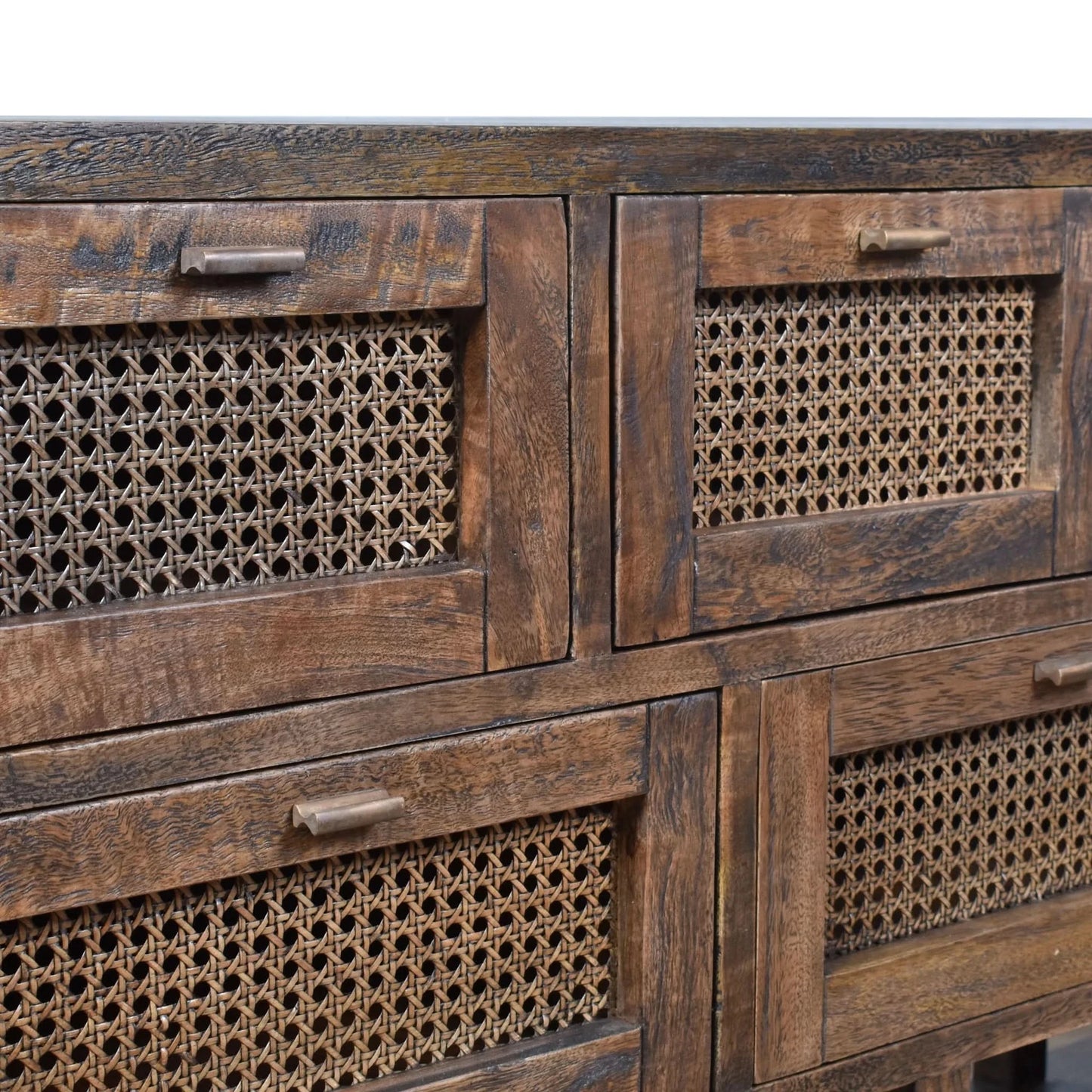 ELDRIDGE SOLID MINDI WOOD BUFFET 9 DRAWERS SIDEBOARD IN HONEY BROWN 180CM - MyChocolateWood