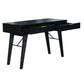 ELIJAH ACACIA WOOD 2 DRAWER DESK IN BRUSHED BLACK ACACIA - MyChocolateWood