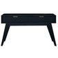 ELIJAH ACACIA WOOD CONSOLE TABLE/HALL TABLE 2 DRAWERS IN BRUSHED BLACK ACACIA - MyChocolateWood