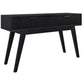 ELIJAH ACACIA WOOD CONSOLE TABLE/HALL TABLE 2 DRAWERS IN BRUSHED BLACK ACACIA - MyChocolateWood