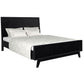ELIJAH ACACIA WOOD KING BED IN BRUSHED BLK - MyChocolateWood