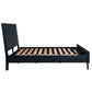 ELIJAH ACACIA WOOD KING BED IN BRUSHED BLK - MyChocolateWood