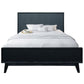 ELIJAH ACACIA WOOD QUEEN BED IN BRUSHED BLACK ACACIA - MyChocolateWood