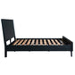 ELIJAH ACACIA WOOD QUEEN BED IN BRUSHED BLACK ACACIA - MyChocolateWood