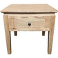 ELLA SOLID OAK LAMP TABLE WITH 1 DRAW - MyChocolateWood