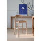 ELLIOT OAK BARSTOOL WITH GENUINE WOVEN LEATHER NATURAL - MyChocolateWood