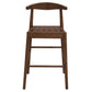 ELLIOT OAK BARSTOOL WITH GENUINE WOVEN LEATHER WALNUT - MyChocolateWood