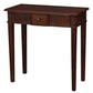 ELLIS SOLID MAHOGANY TIMBER HALL TABLE CONSOLE 80CM MAHOGANY COLOUR - MyChocolateWood