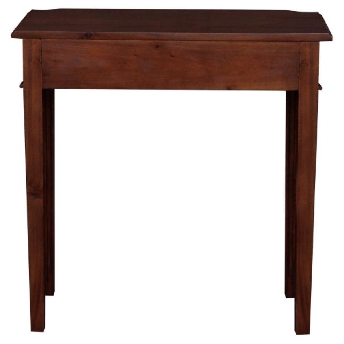 ELLIS SOLID MAHOGANY TIMBER HALL TABLE CONSOLE 80CM MAHOGANY COLOUR - MyChocolateWood