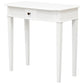 ELLIS SOLID MAHOGANY TIMBER HALL TABLE/CONSOLE TABLE 80CM - WHITE - MyChocolateWood