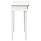 ELLIS SOLID MAHOGANY TIMBER HALL TABLE/CONSOLE TABLE 80CM - WHITE - MyChocolateWood