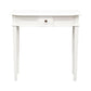 ELLIS SOLID MAHOGANY TIMBER HALL TABLE/CONSOLE TABLE 80CM - WHITE - MyChocolateWood