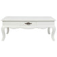 ELODIE 2-DRAWER COFFEE TABLE IN SOLID MAHOGANY- WHITE - MyChocolateWood