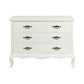 ELODIE 3 DRAWER CHEST/DRESSER IN SOLID MAHOGANY - WHITE - MyChocolateWood
