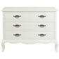 ELODIE 3 DRAWER CHEST/DRESSER IN SOLID MAHOGANY - WHITE - MyChocolateWood
