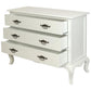 ELODIE 3 DRAWER CHEST/DRESSER IN SOLID MAHOGANY - WHITE - MyChocolateWood