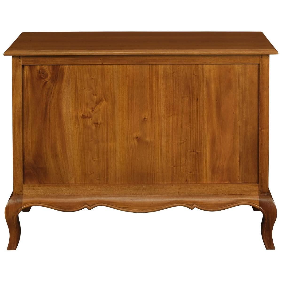 ELODIE 3 DRAWER CHEST IN SOLID MAHOGANY - LIGHT PECAN - MyChocolateWood