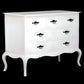 ELODIE 7 DRAWER DRESSER/CHEST OF 7 DRAWERS IN SOLID MAHOGANY WHITE - MyChocolateWood
