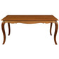 ELODIE SOLID MAHOGANY FRENCH PROVINCIAL DINING TABLE LIGHT PECAN 160CM - MyChocolateWood