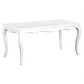 ELODIE SOLID MAHOGANY FRENCH PROVINCIAL DINING TABLE WHITE 160CM - MyChocolateWood