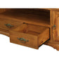 ELODIE SOLID MAHOGANY TV UNIT 2 DOORS 2 DRAWERS LIGHT PECAN 168CM - MyChocolateWood